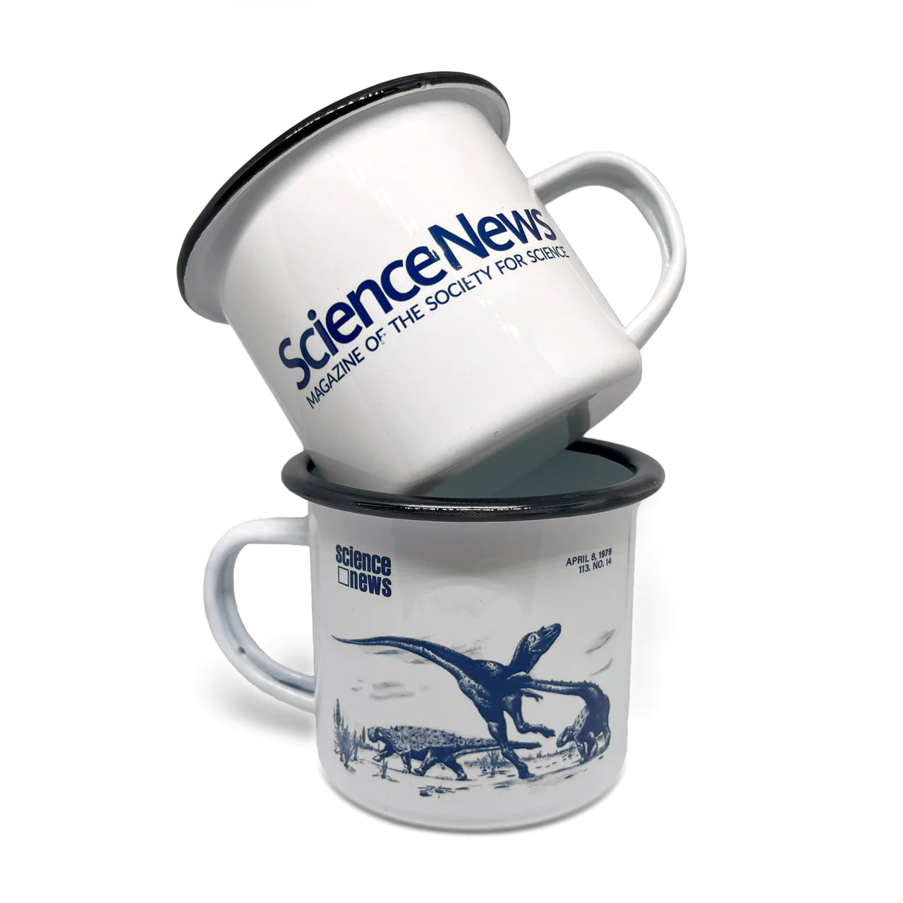 SALE: Science News Enameled Mug: Dinosaur Debate