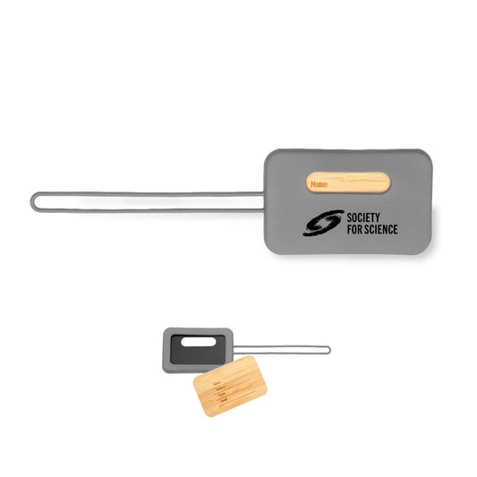 Bamboo & Silicone Luggage Tag